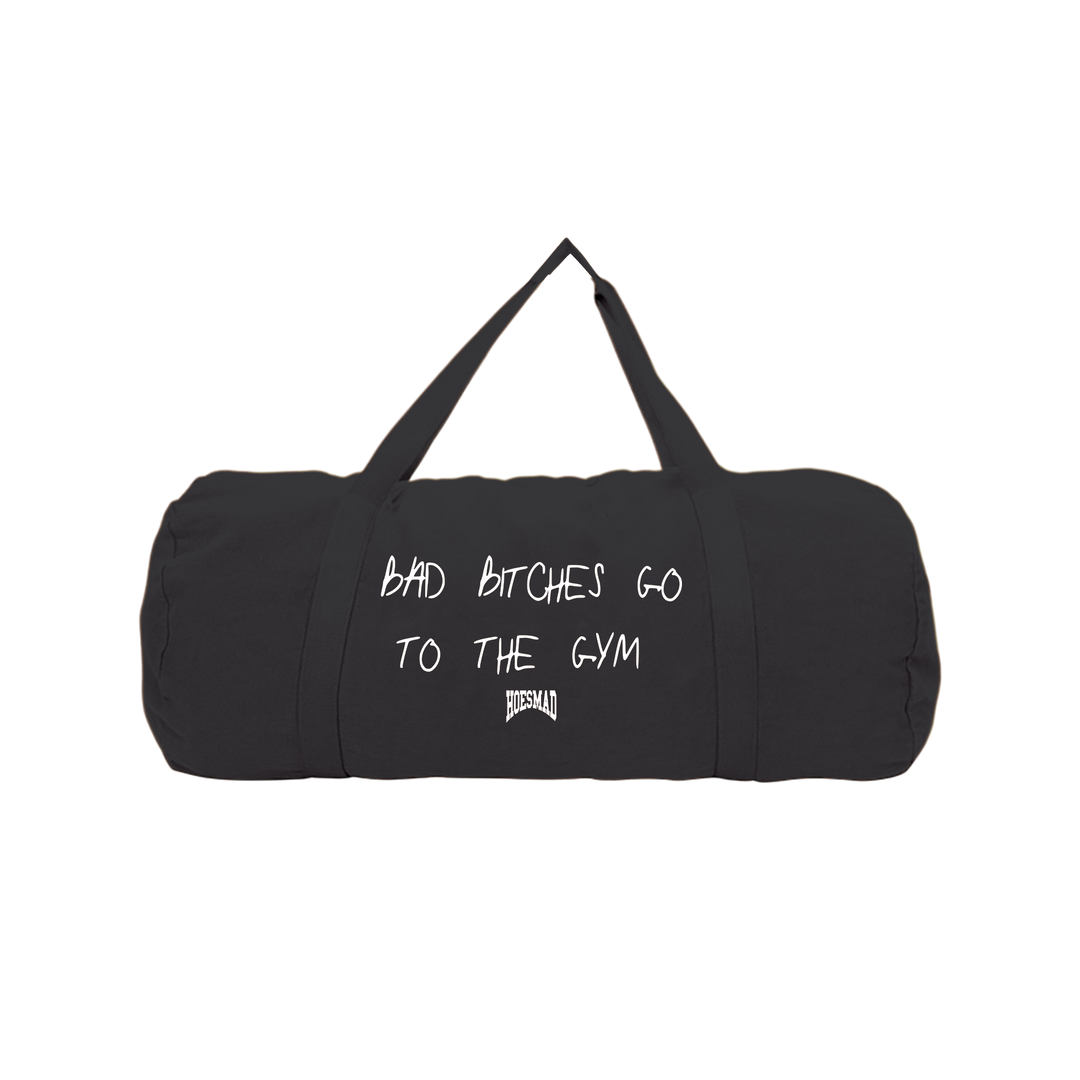 Bad B*tches Go To The Gym (Gym Bag) Black/White