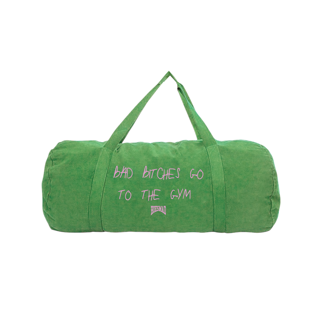 Bad B*tches Go To The Gym (Gym Bag) Green/Pink