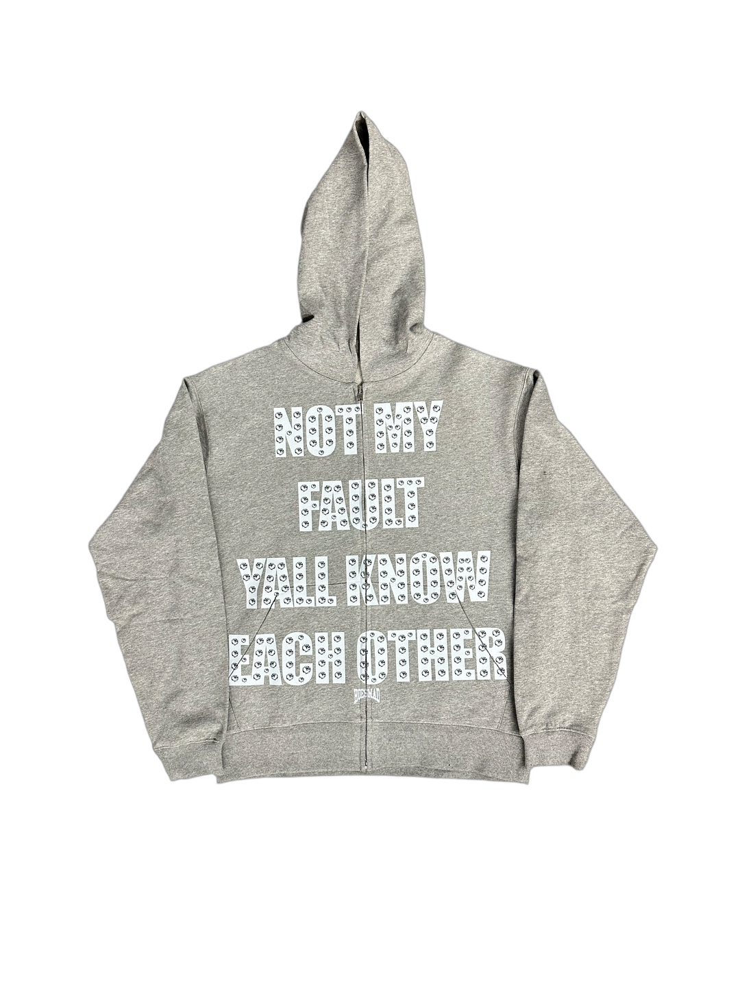 Hoesmad Not My Fault Yall Know Each Other BOLD Zip Up