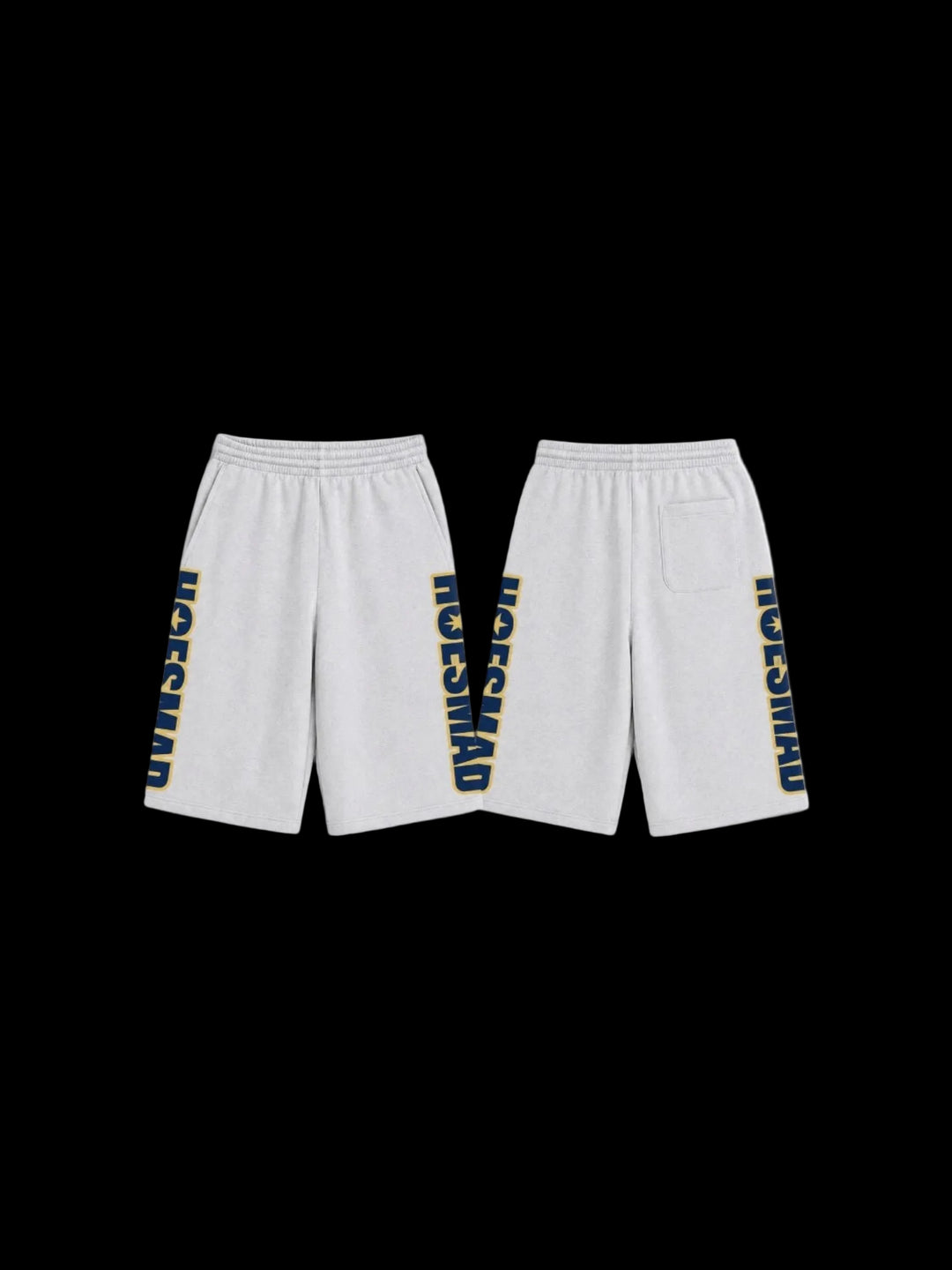 Hoesmad Mid Length Jorts (Navy/Gold)