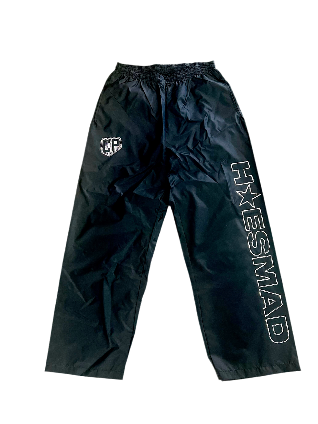 Hoes Mad x Caresha Please Rhinestone Nylon Pants