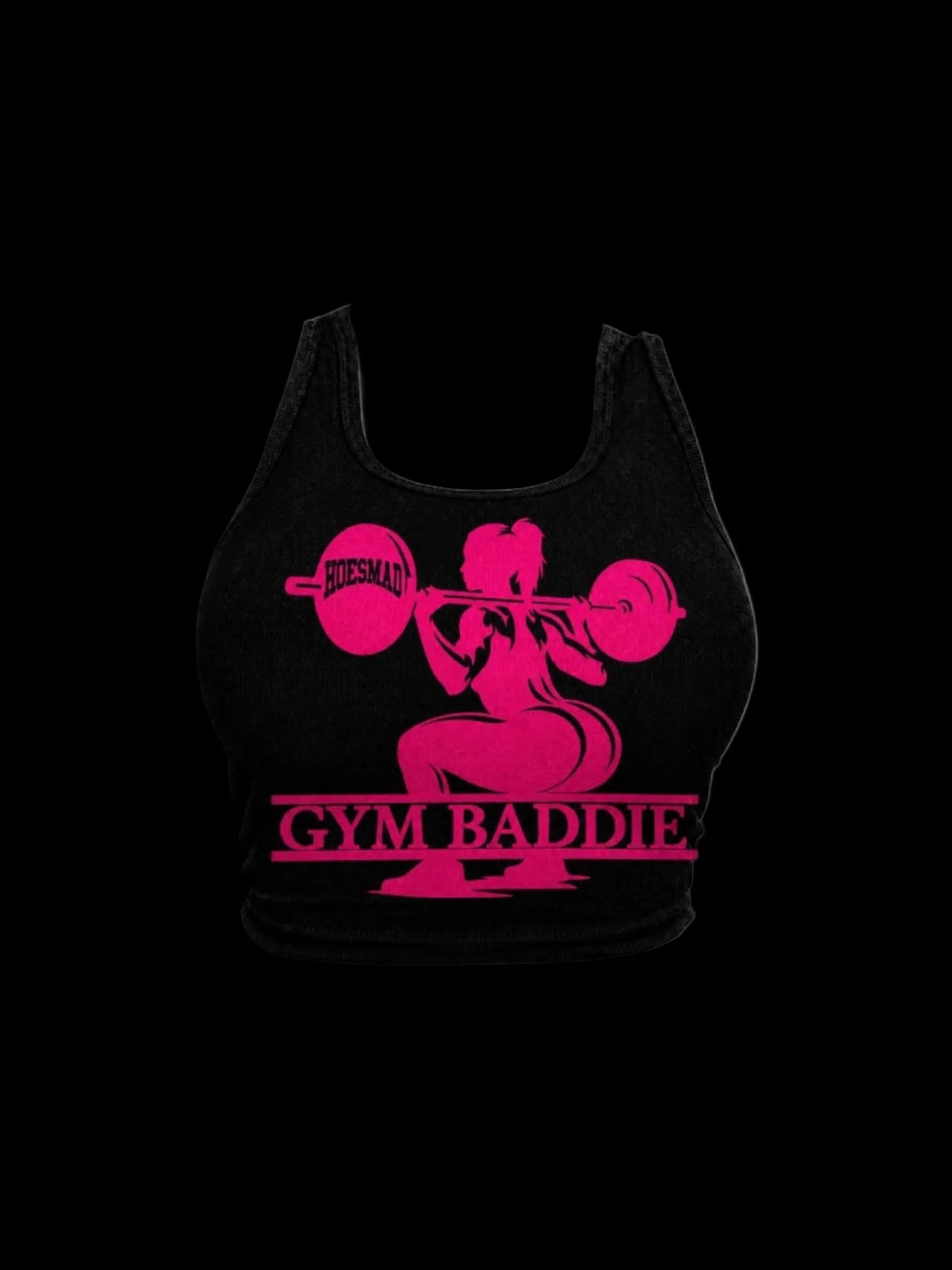 Gym Baddie Tanktop (black/pink)