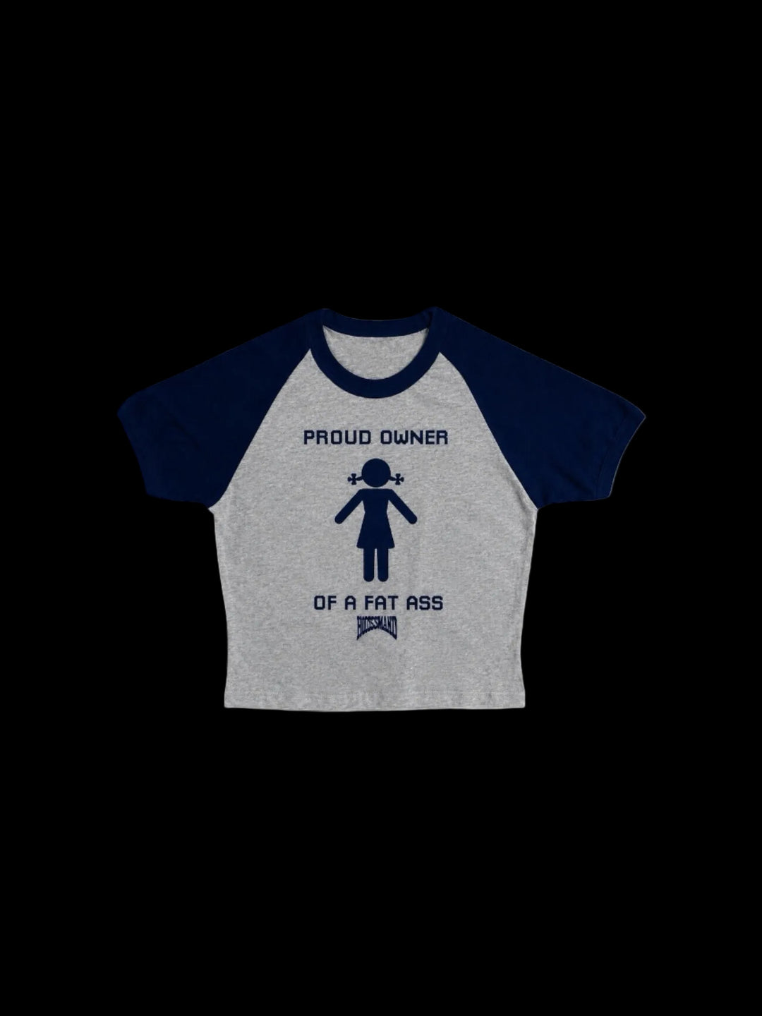 Proud Owner Of A Fat ass Babytee (Navy/Grey)
