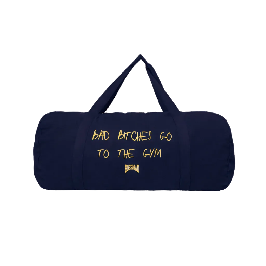 Bad B*tches Go To The Gym (Gym Bag) Navy/Gold