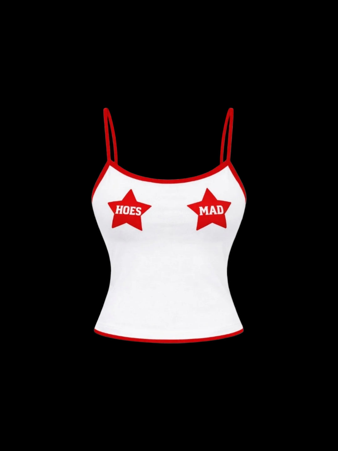 Hoesmad Star Spaghetti Tank Top (Red/White)