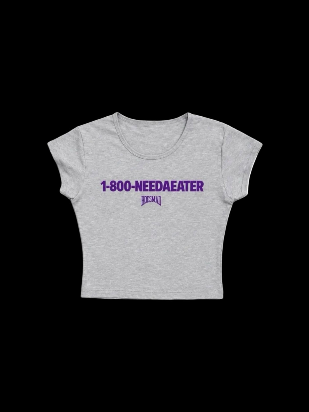 1-800-NeedAEater Babytee (heather grey/purple)