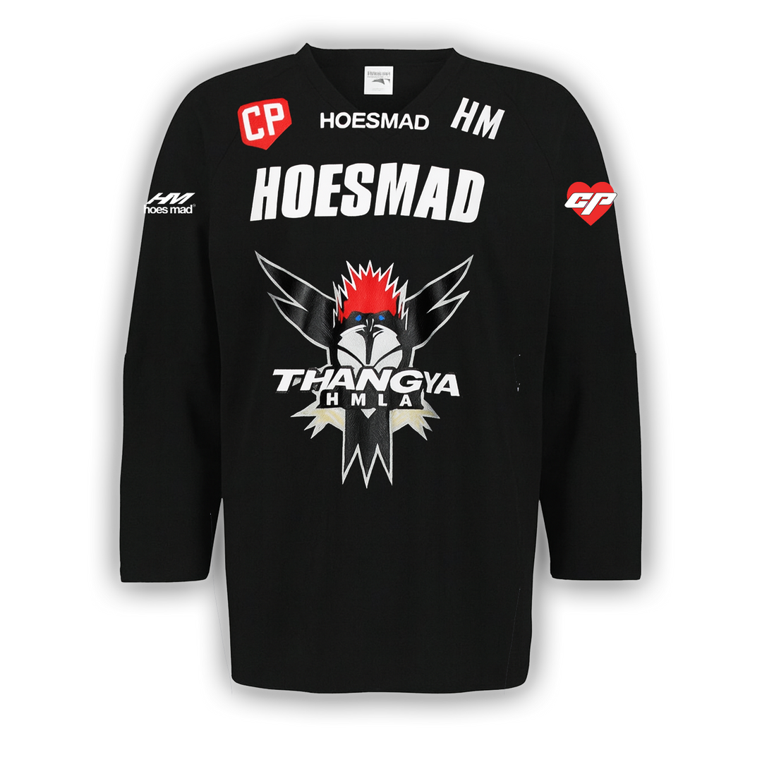 Hoes Mad x Caresha Please Hockey Jersey (Black)