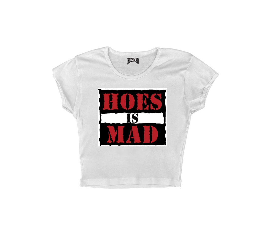 Hoes Is Mad Black Babytee (White)