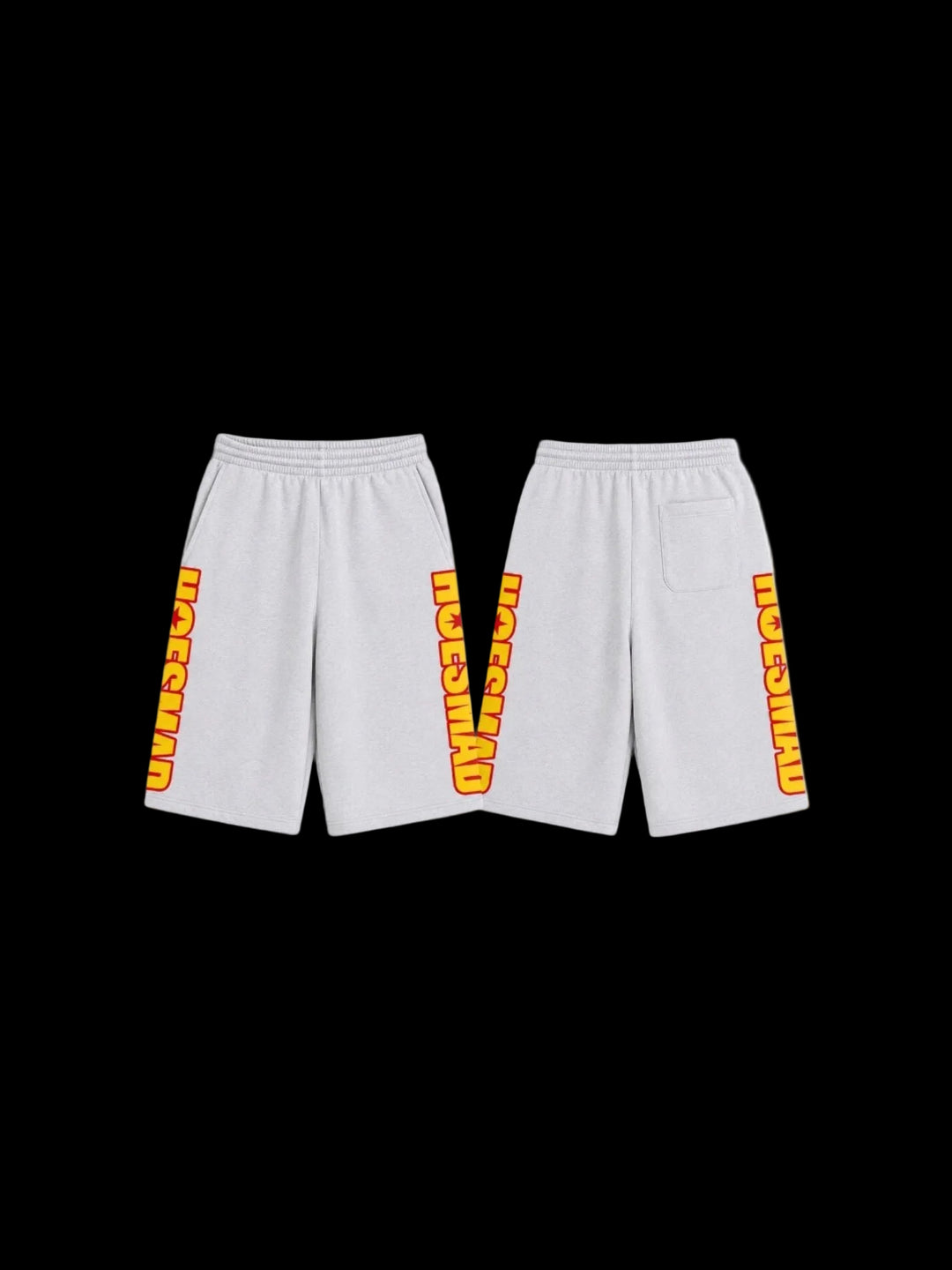 Hoesmad Mid Length Jorts (Red/Yellow)