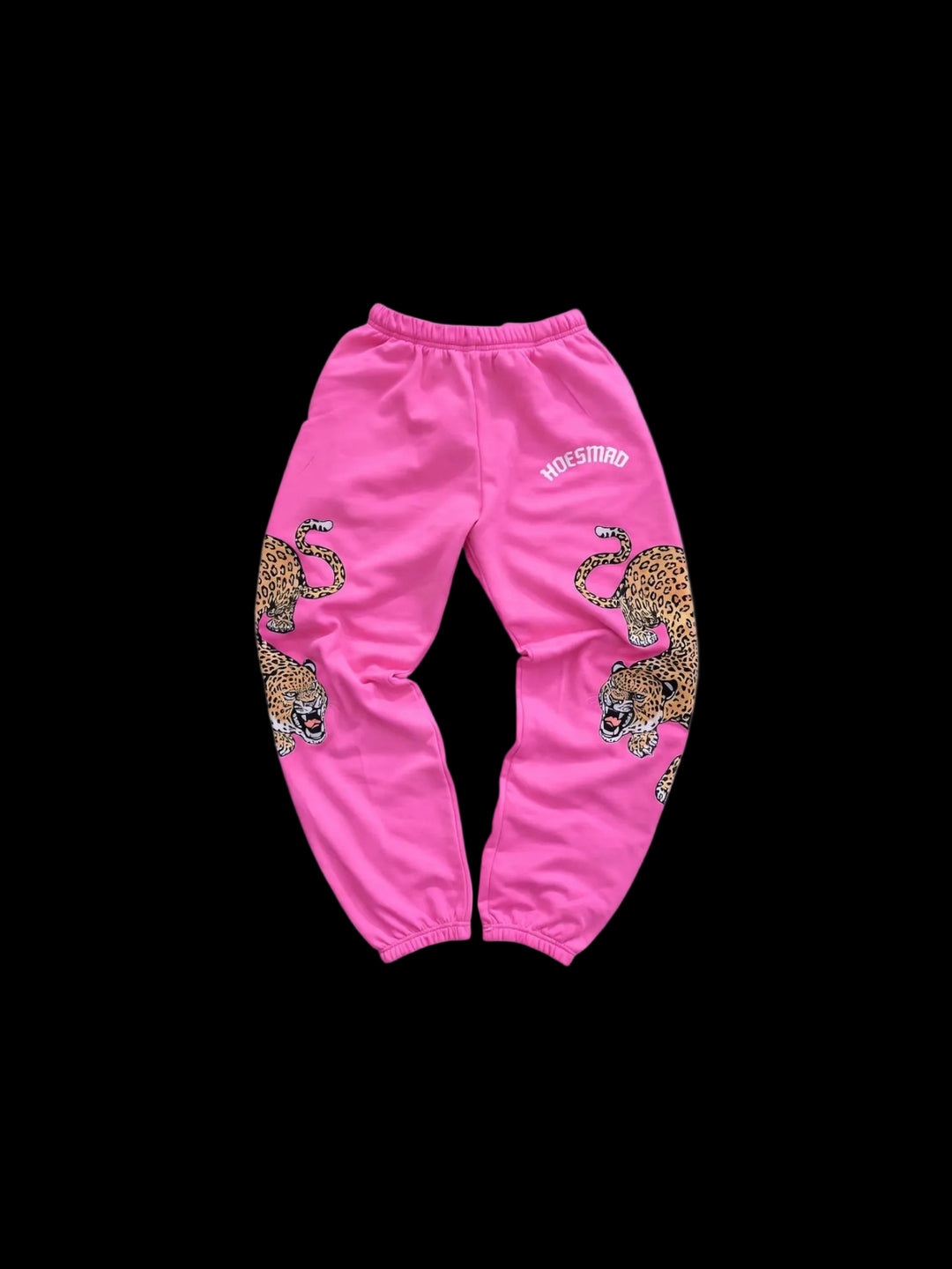 Hoes Mad Leopard Sweatpants (Baby Pink)
