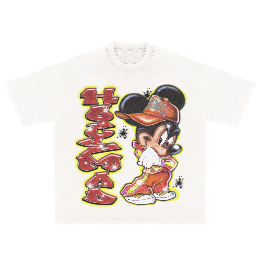 Hoesmad Hood Mickey Mouse Airbrush Tee (Red)