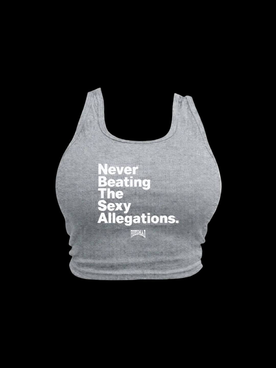 Never Beating The Sexy Allegations Tanktop (Grey/White)