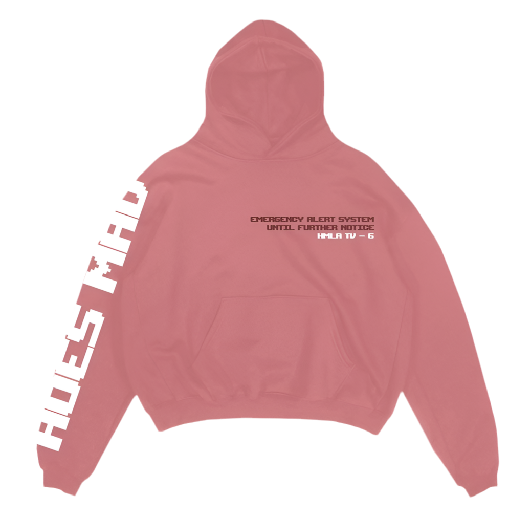 Hoes Mad Emergency Hoodie Pink