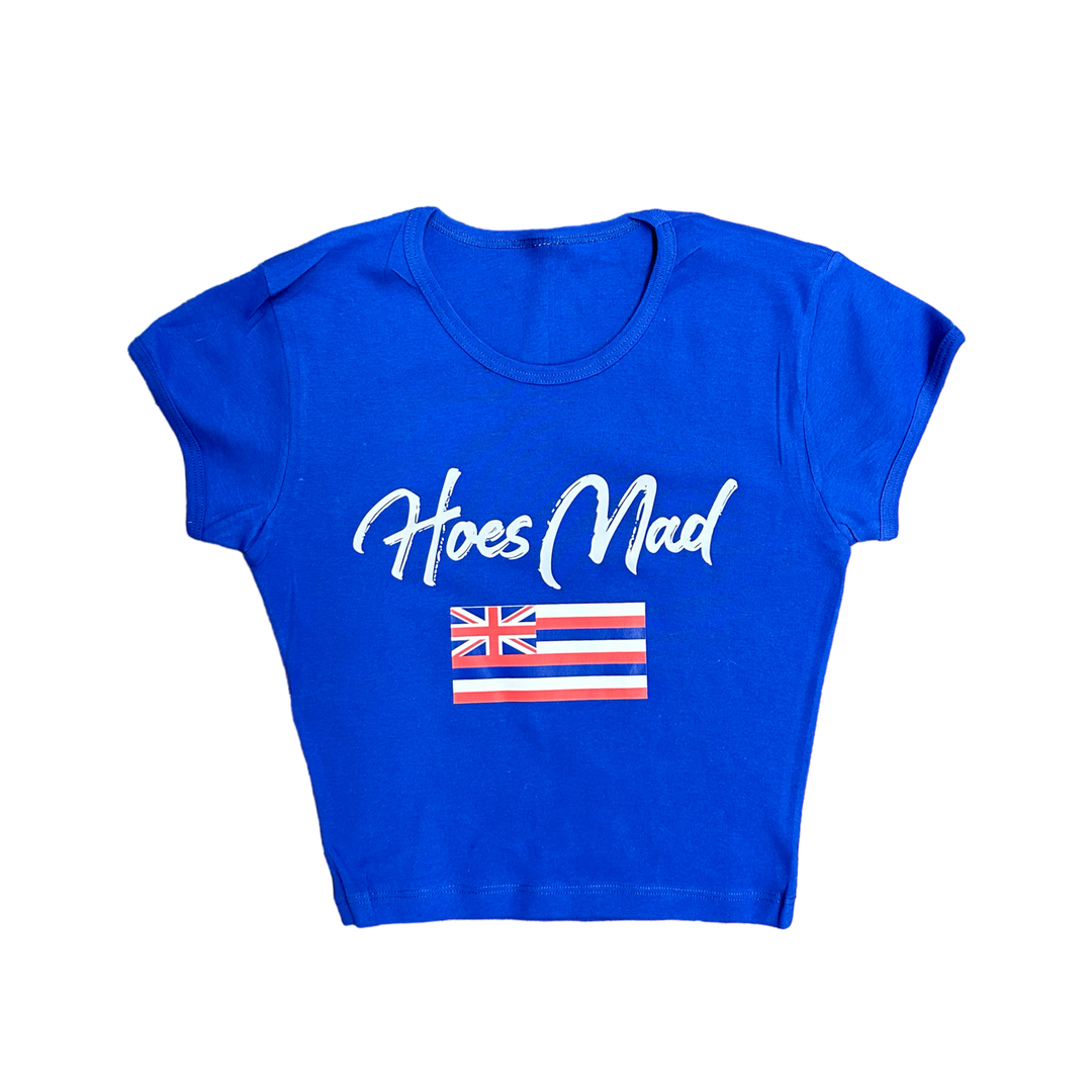 UK HOESMAD BABY TEE - royal blue