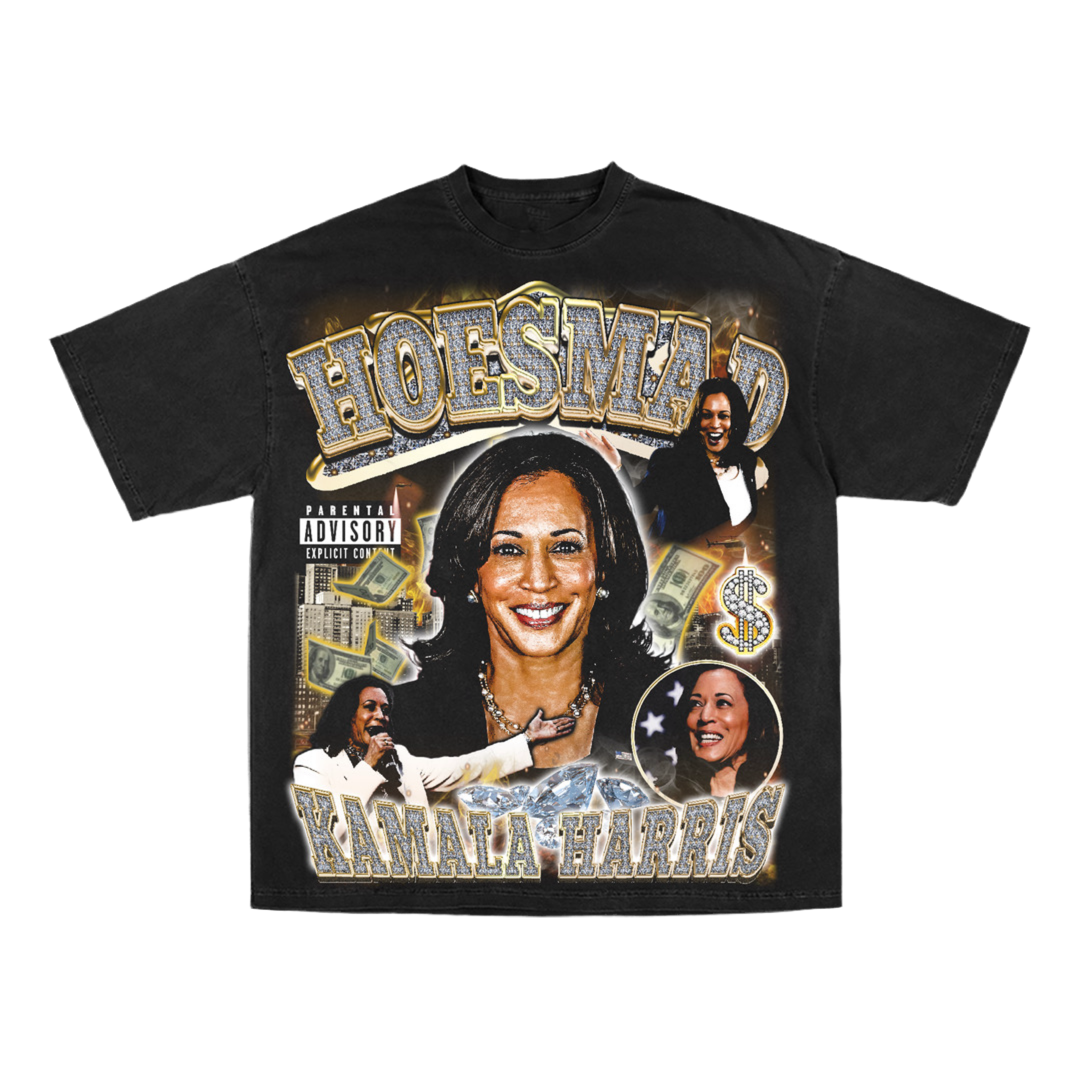 Kamala Harris 2024 Rap Tee (Black)