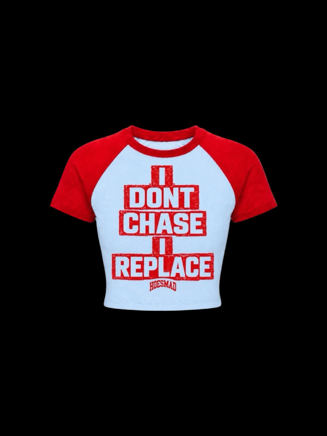 I Dont Chase I Replace Babytee (red/light blue)