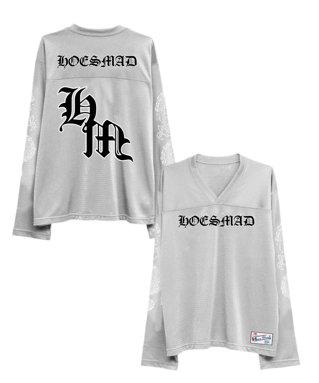 Hoes Mad Dragon Hockey Jersey (White/Grey/Black)