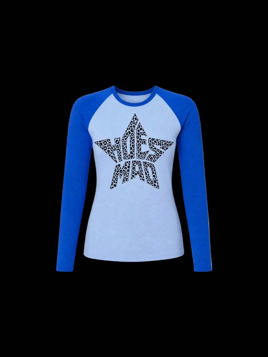 Hoesmad Leopard Logo Baseball Tee (Blue)