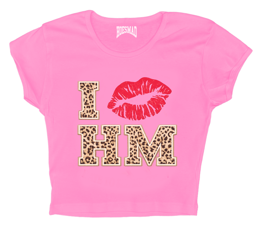 I 💋 HM Leopard Babytee (Pink)