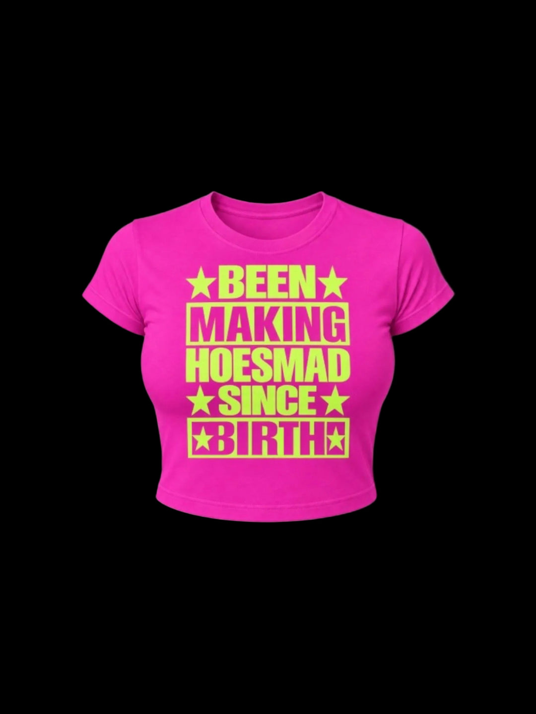 Hoesmad Since Birth (fuchsia/yellow)