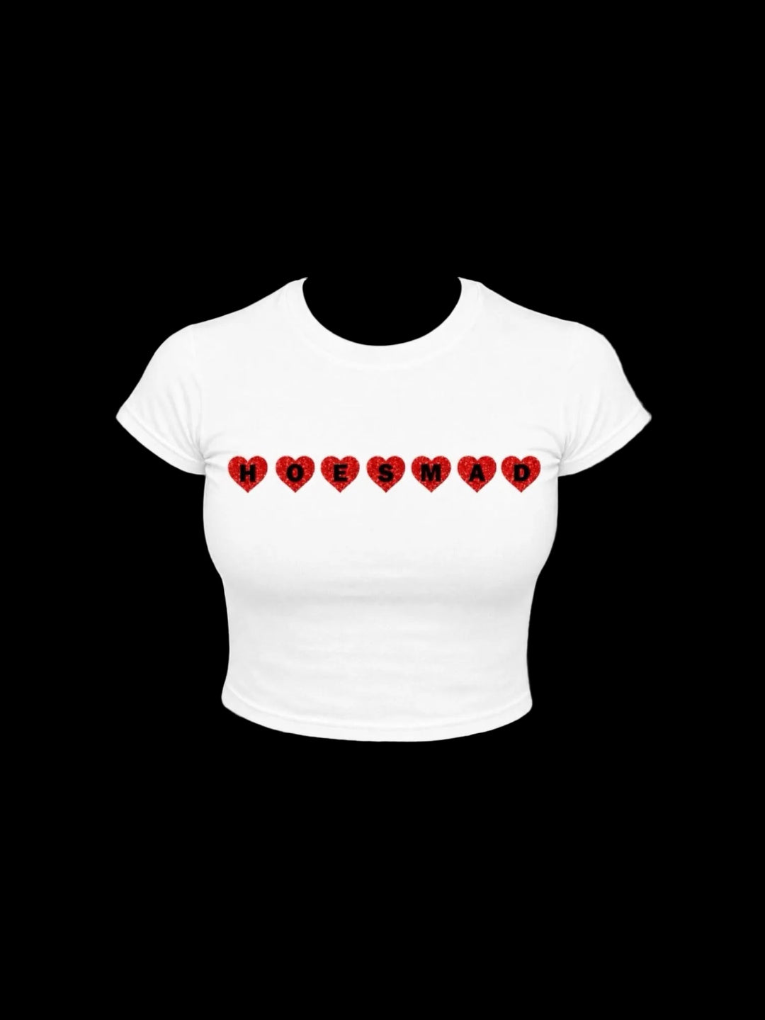 Hoessd Heart Letter Babytee (White/Red)