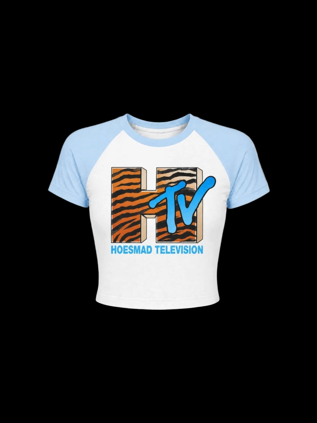 HoesmadTV Tiger Stripe Logo (light blue)