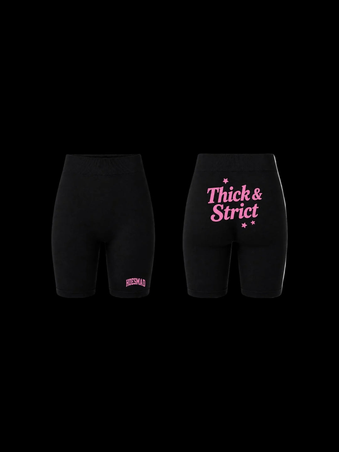 Thick & Strict Biker Shorts (Black)