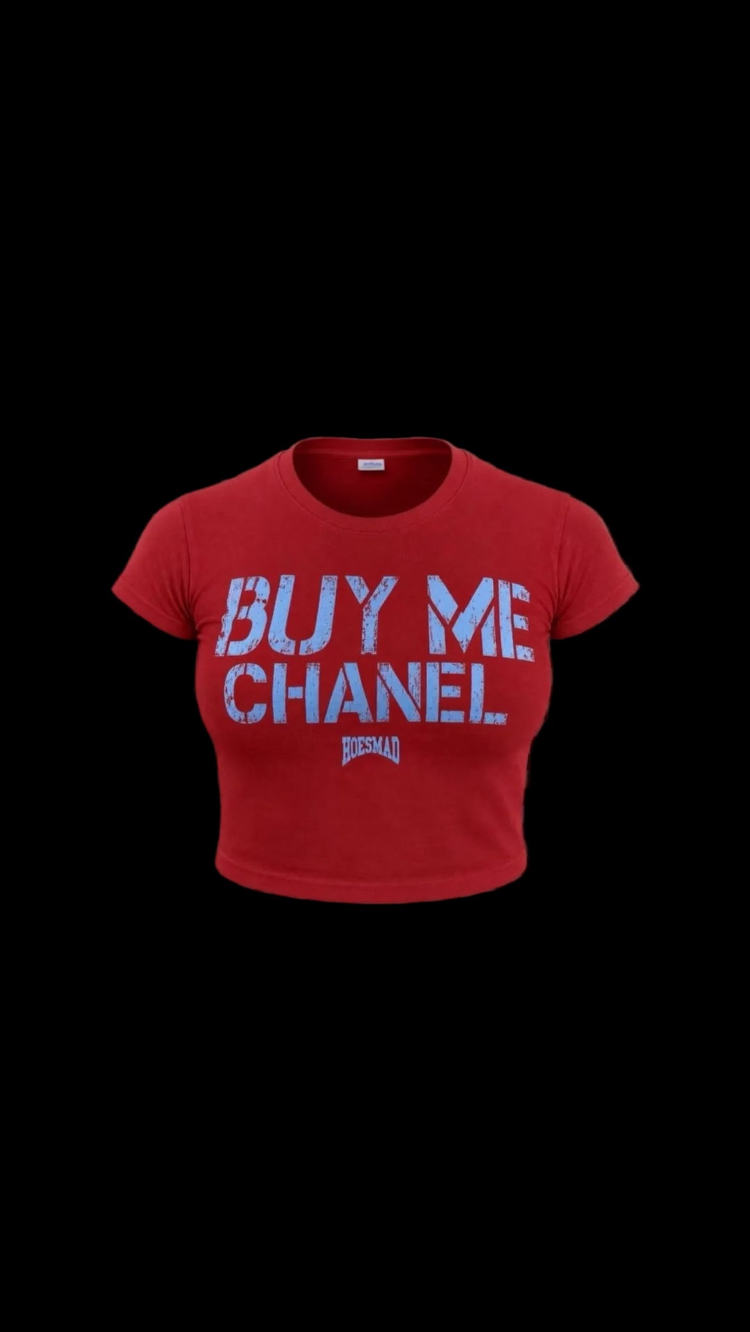 Buy Me Chanel Babytee (Maroon/Light Blue)