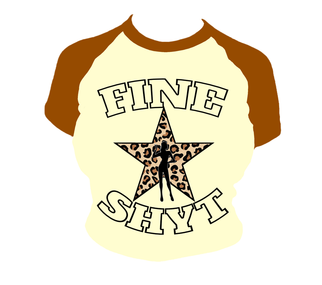 Fine Shyt Babytee (Brown/Light Brown/leopard)