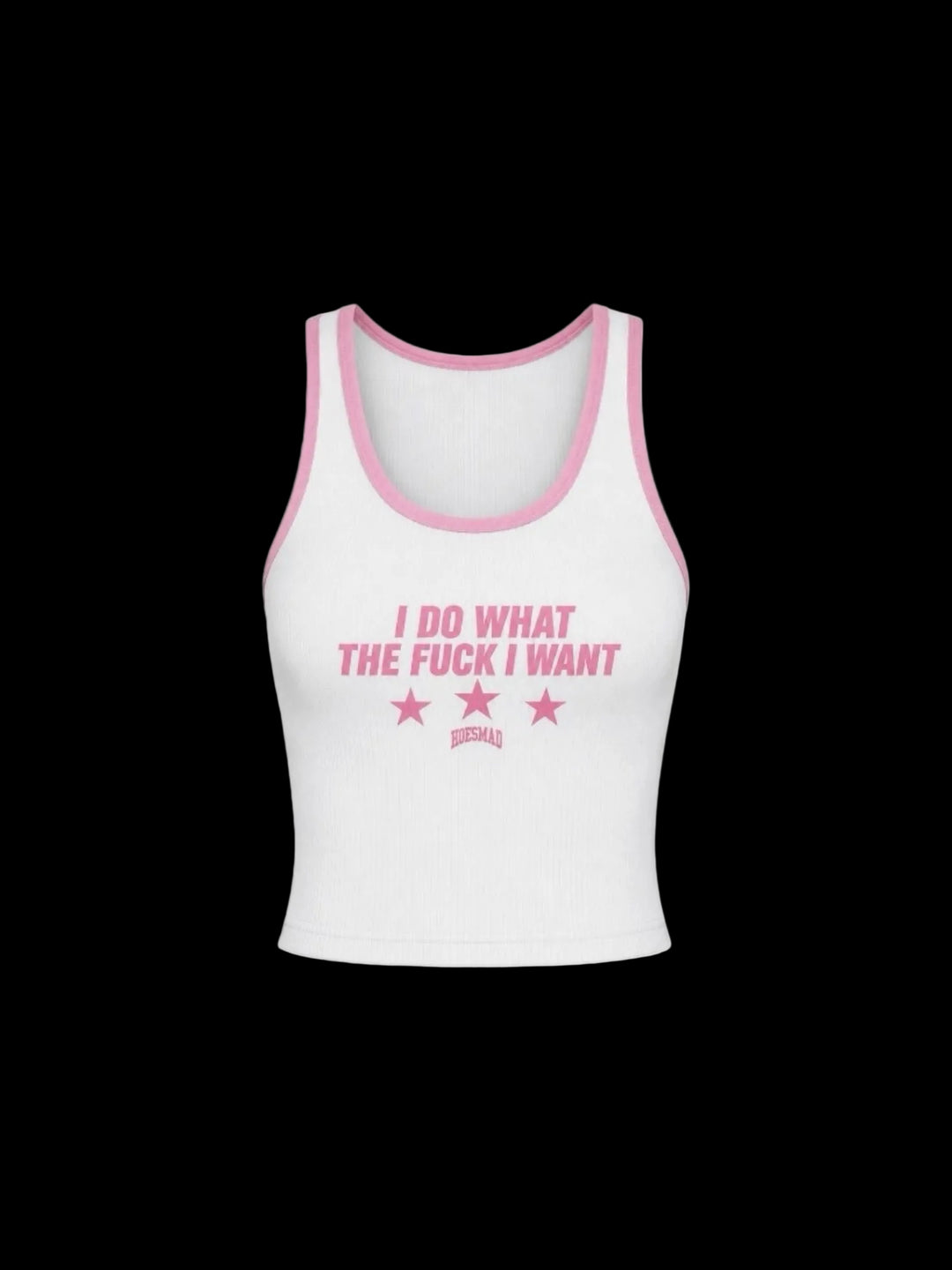 I Do What The Fuck I Want (Pink/White) Tank