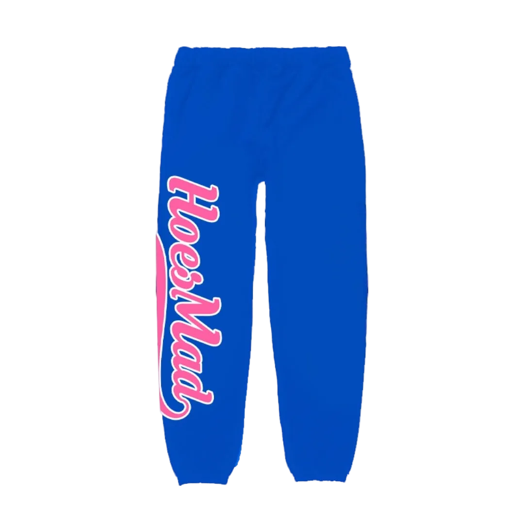 Hoesmad Baseball Logo Sweatpants (Blue/Pink)