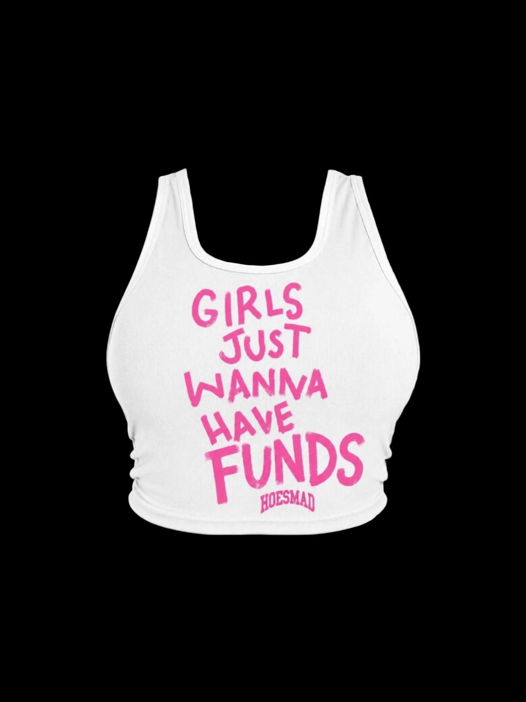Girls Just Wanna Have Fun Tanktop (white/pink)