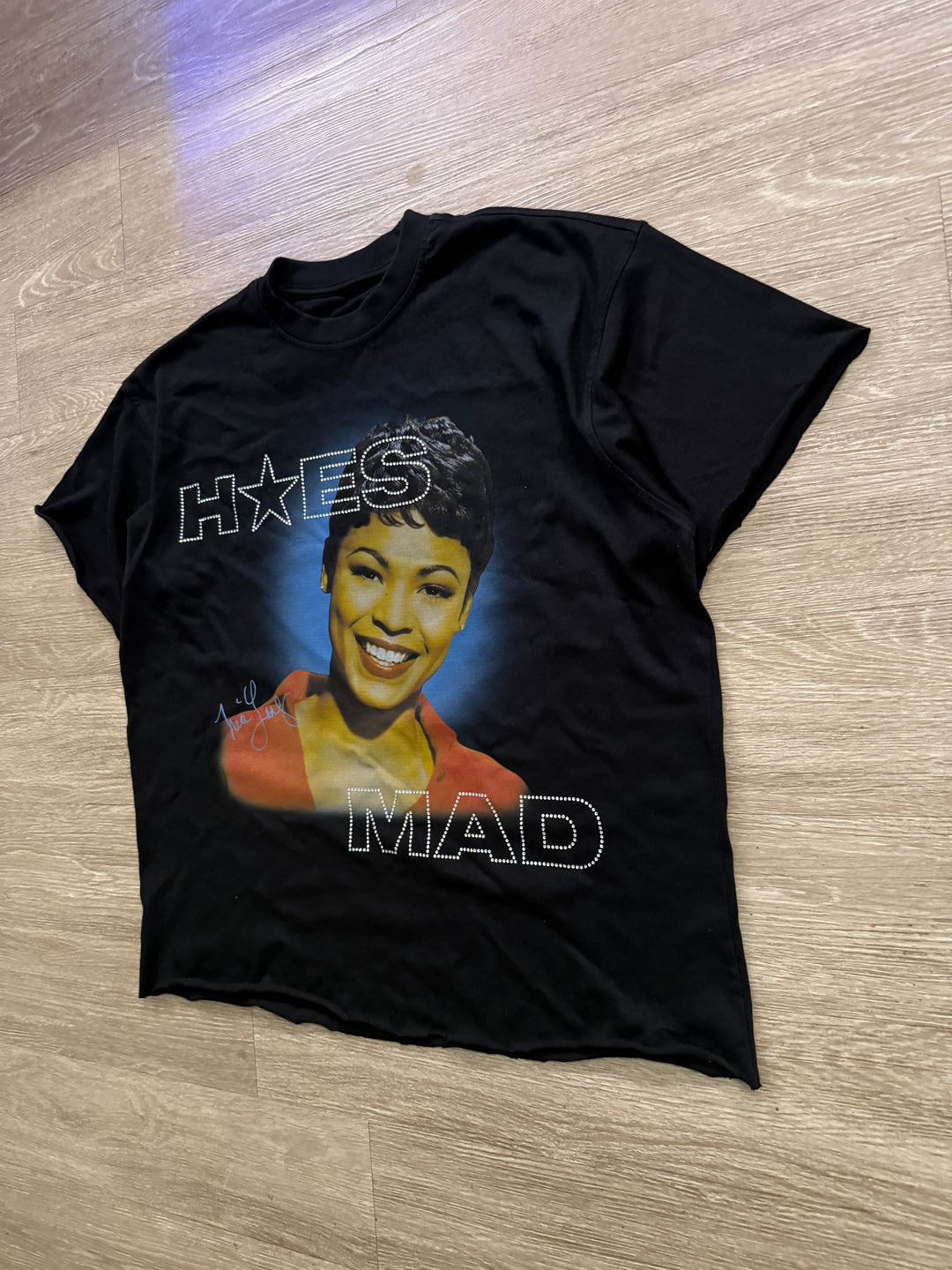Hoes Mad Rhinestone Nia Long Tee