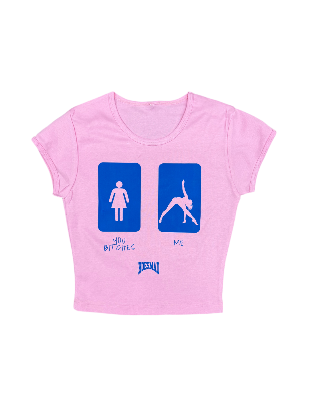 Hoesmad Pink Bathroom Sign Babytee