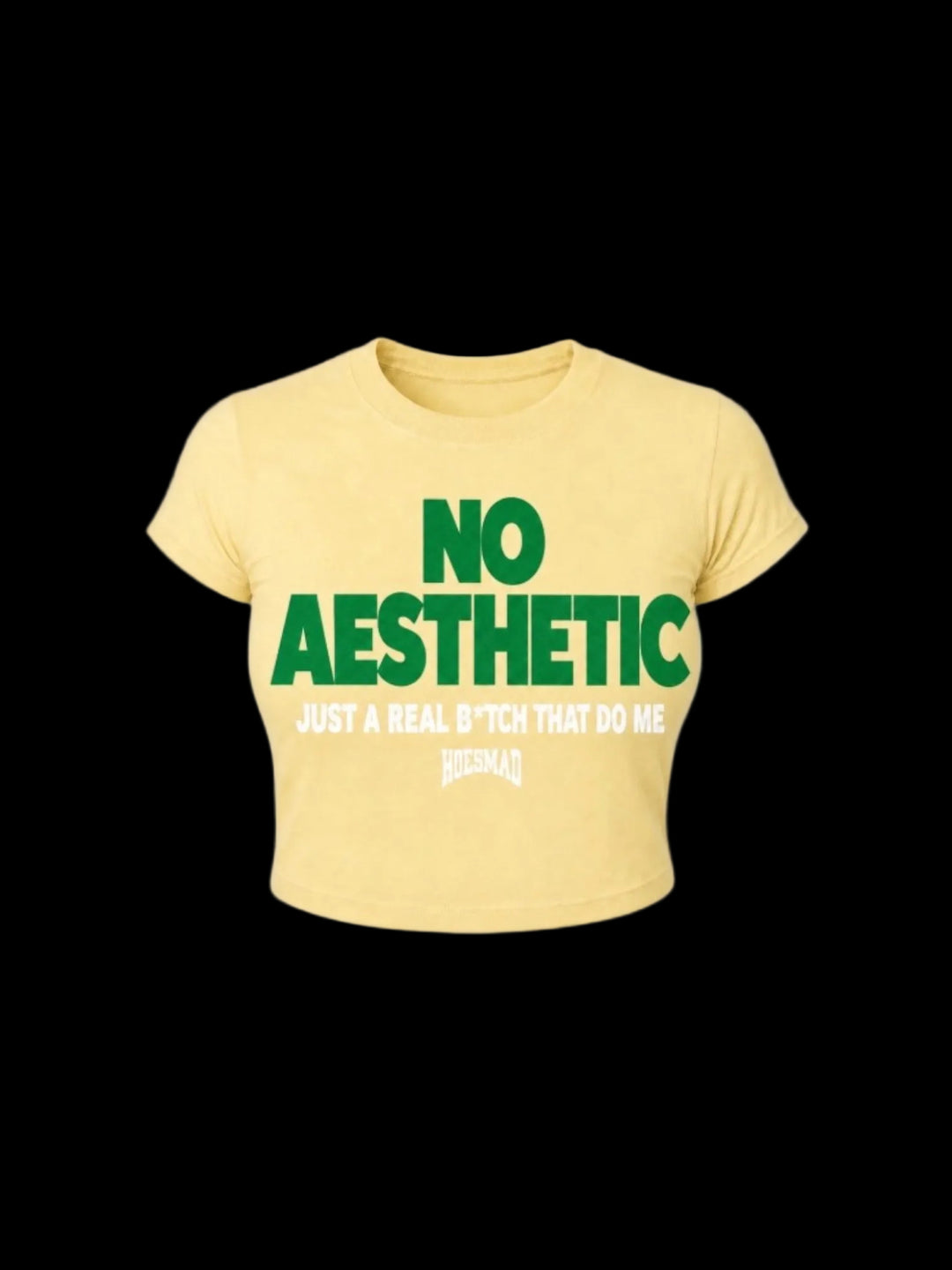 No Aesthetic Babytee (light yellow)