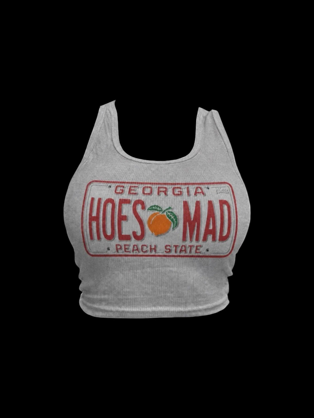 Hoes Mad Atlanta License Plate Tank (black)