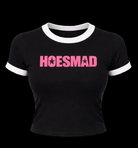 Hoesmad Star Logo Poly Tee (Black/White)