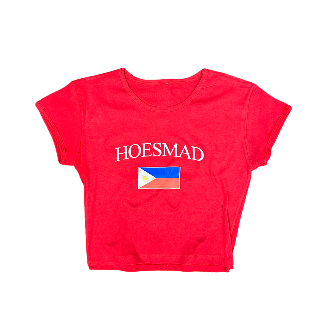 PHILIPPINES HOESMAD BABY TEE - red