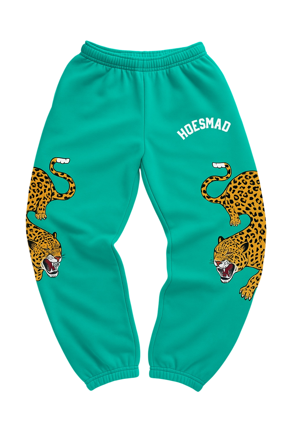 Hoes Mad Leopard Sweatpants (Teal)