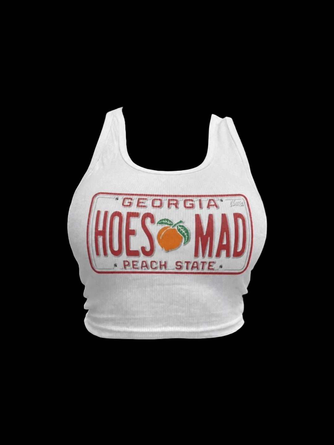 Hoes Mad Atlanta License Plate Tank (white)