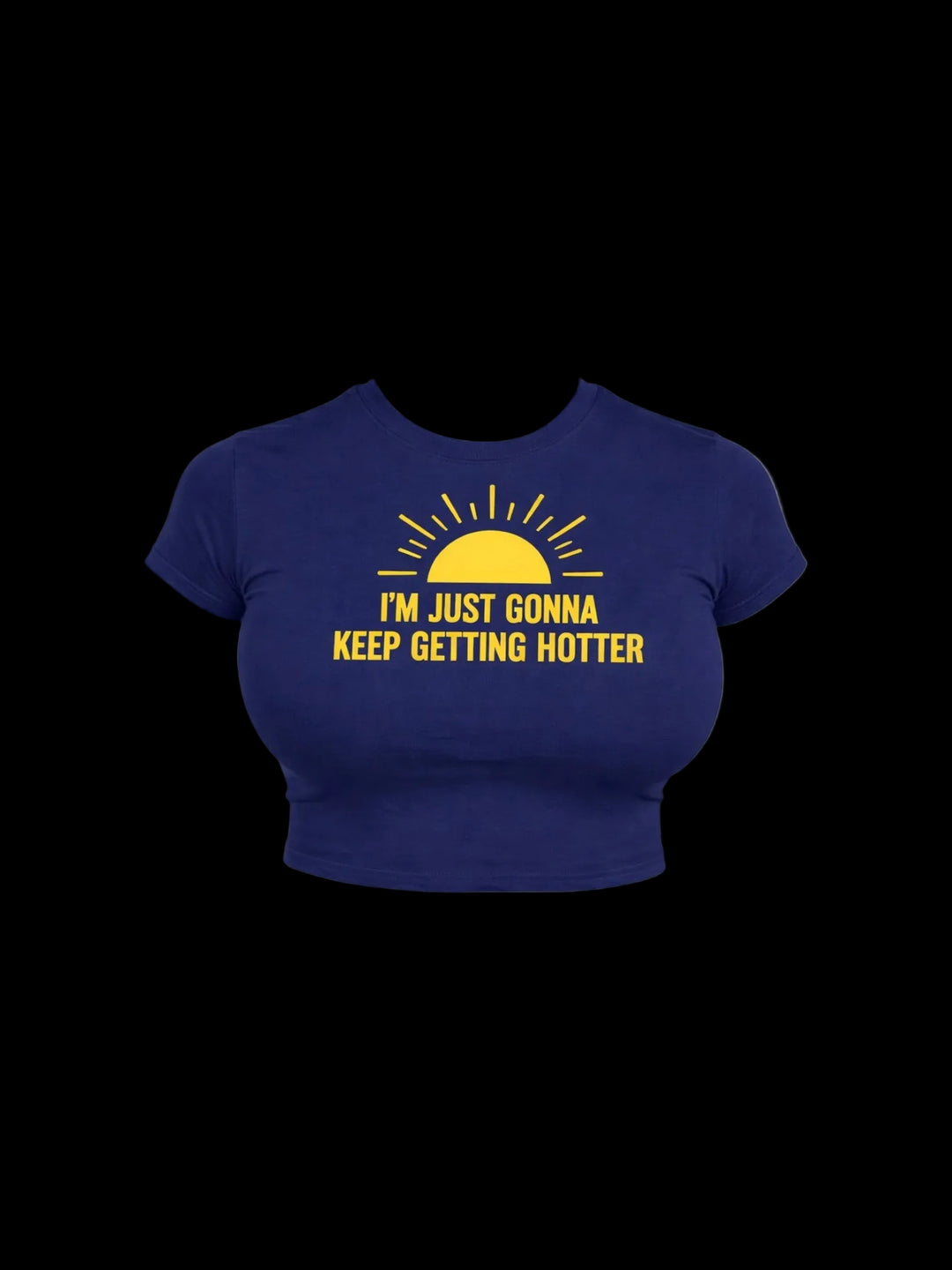 Im Just Gonna Keep Getting Hotter Babytee (Navy Blue)
