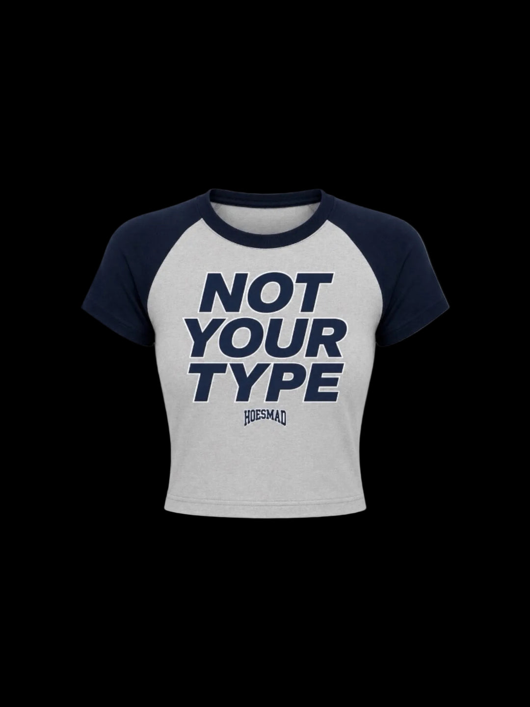 Not Your Type Babytee (Navy/Grey)