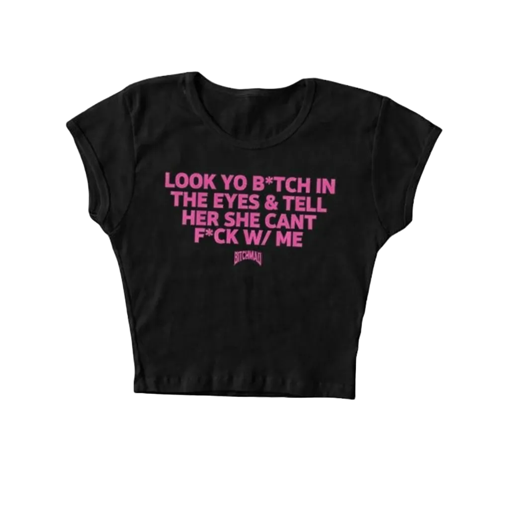 Cant F**k Wit Me Babytee (black/pink)