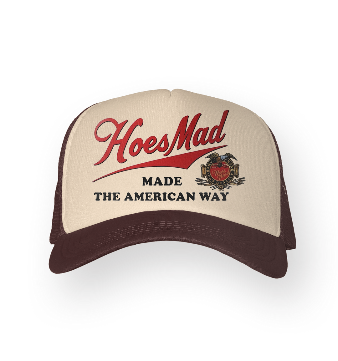 Hoes Mad Made The American Way Trucker Hat