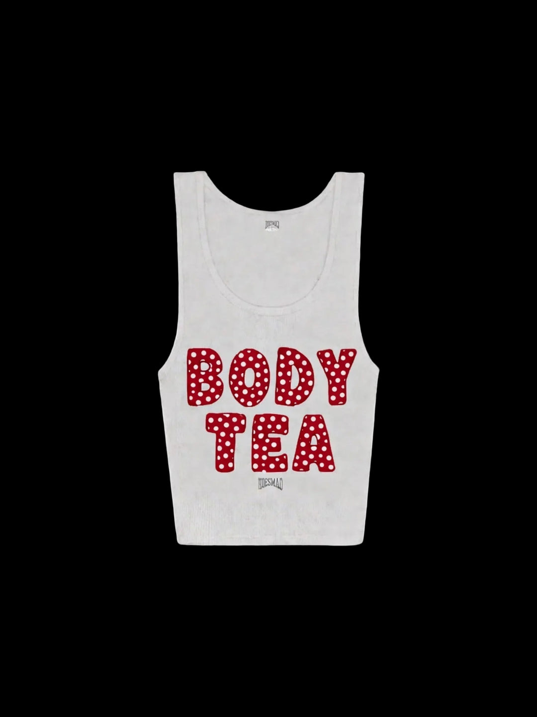 (Body Tea Tanktop (White/Polk A Dot)