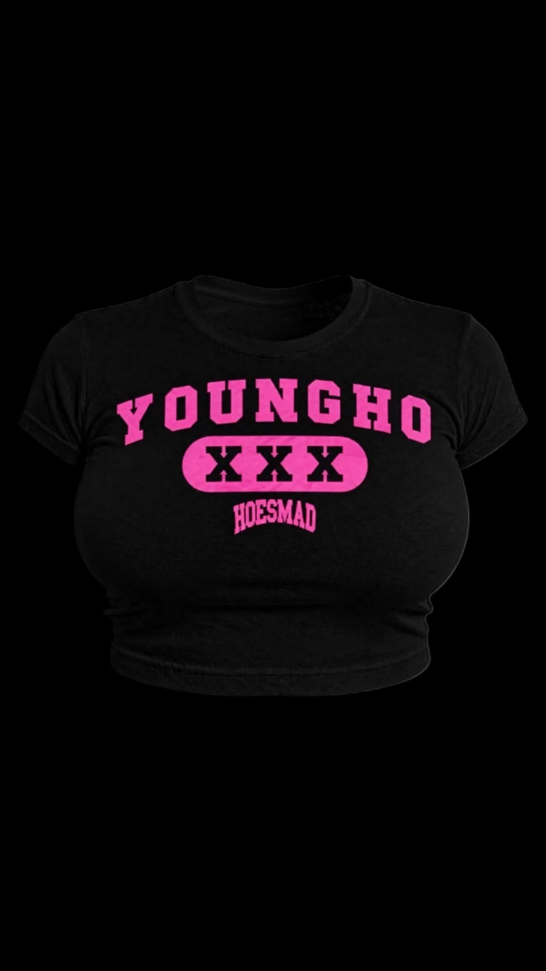YOUNGHO Babytee (Black/Pink)
