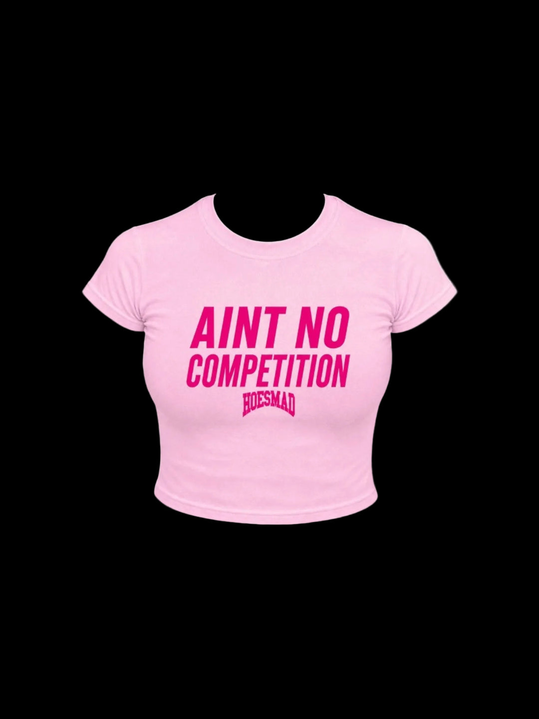 Aint No Competition Old English Babytee (Light Pink)