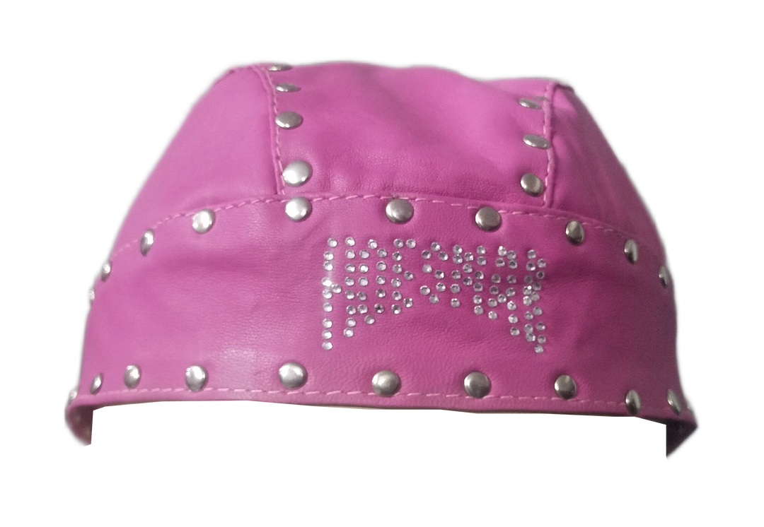 Hoesmad Rhinestone Pink Biker Hat