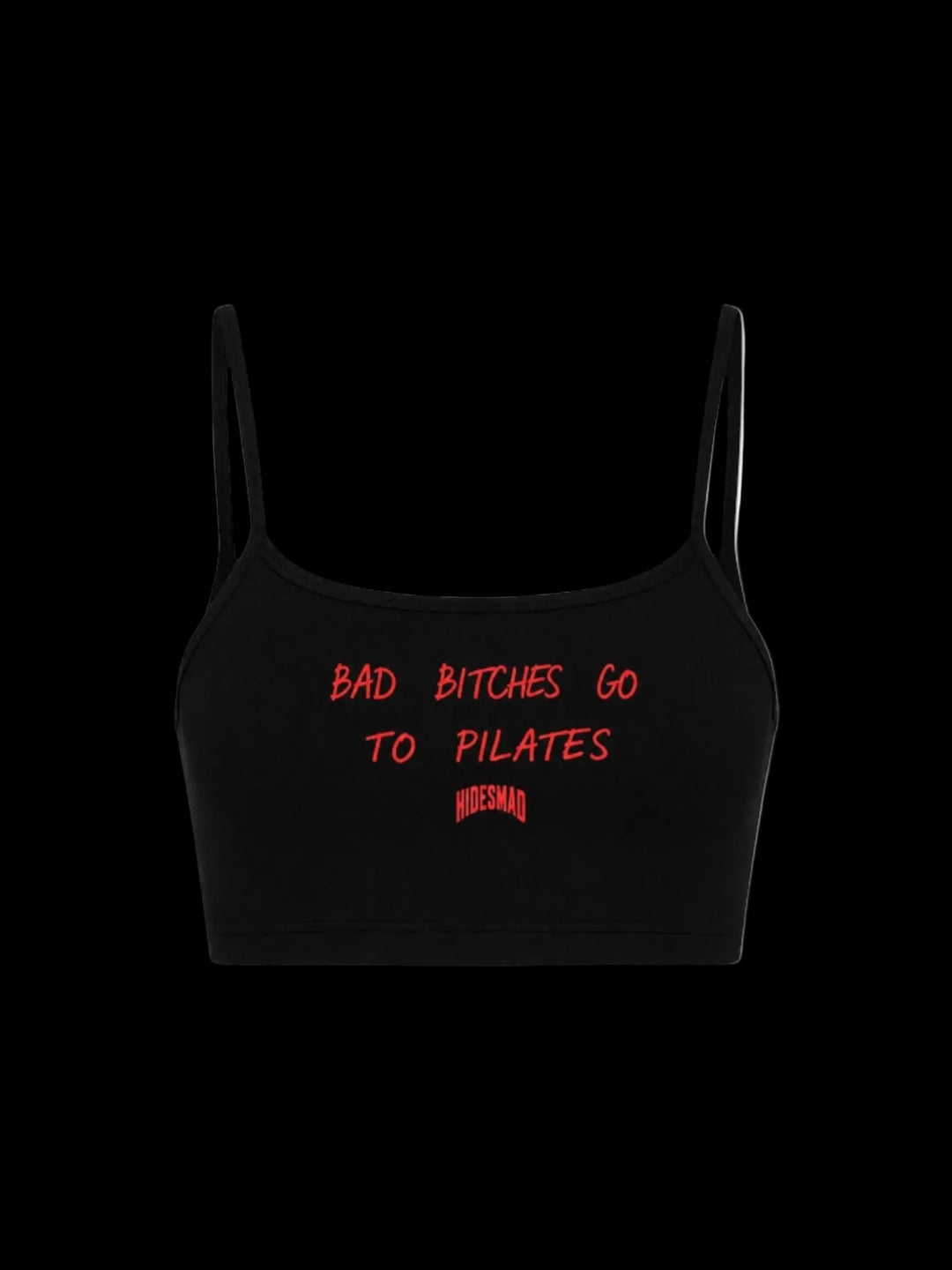 Bad B*tches Go To Pilates Brallet (Blk/Red)