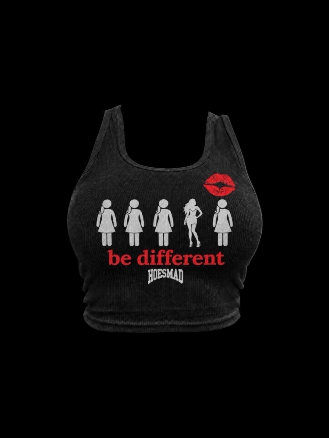 Be Different Tanktop (black/red)